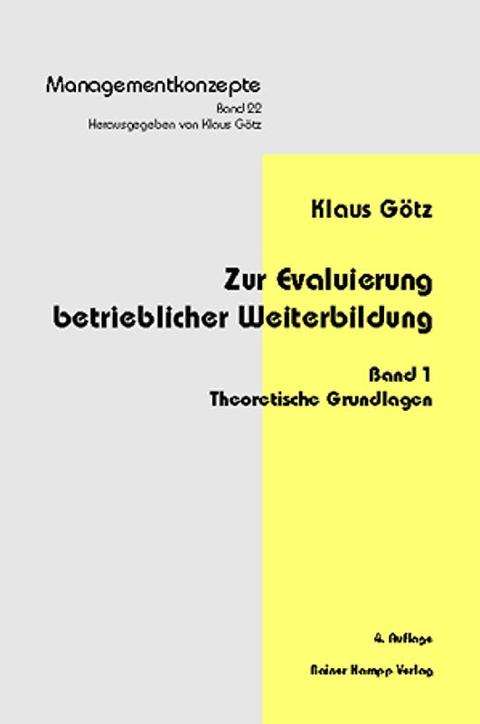 Zur Evaluierung beruflicher Weiterbildung