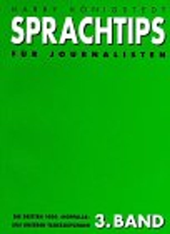 Sprachtips für Journalisten