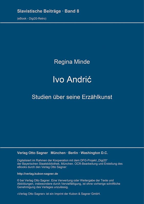 Ivo Andrić. Studien über seine Erzählkunst