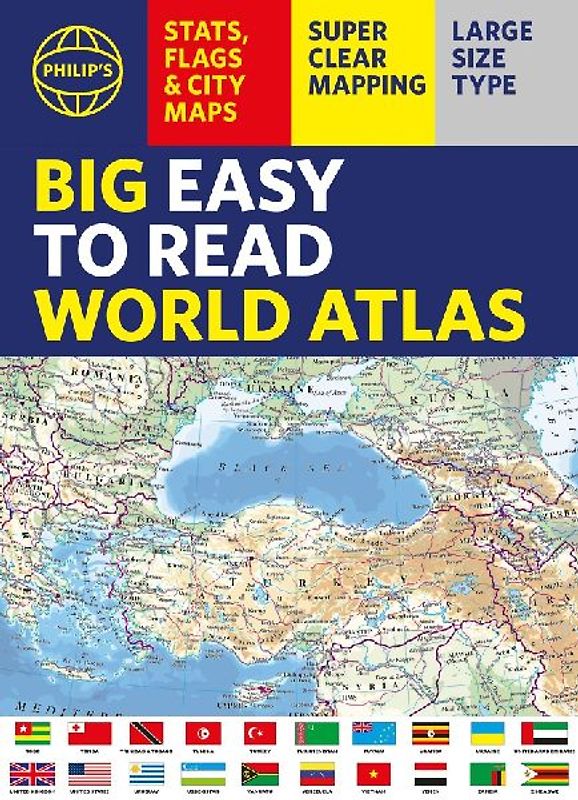 Philip's Big Easy to Read World Atlas (A3)