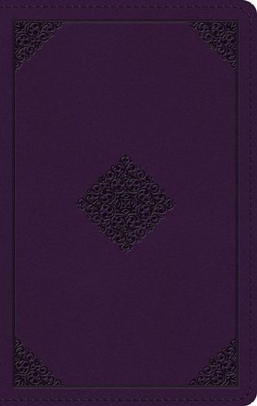 ESV Giant Print Personal Size Bible, Red Letter (Trutone, Lavender, Ornament Design)