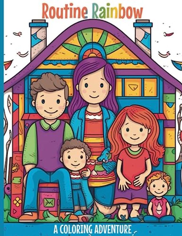 "Routine Rainbow: Coloring Adventure", Daily routine exploration through coloring, Building a healthy routine through art: A Daily Activity Coloring ... activity book, Interactive learning