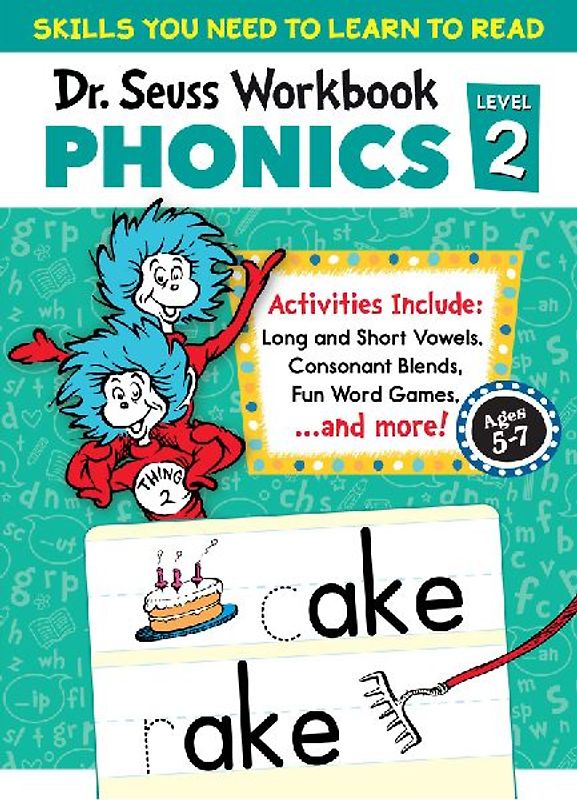 Dr. Seuss Phonics Level 2 Workbook