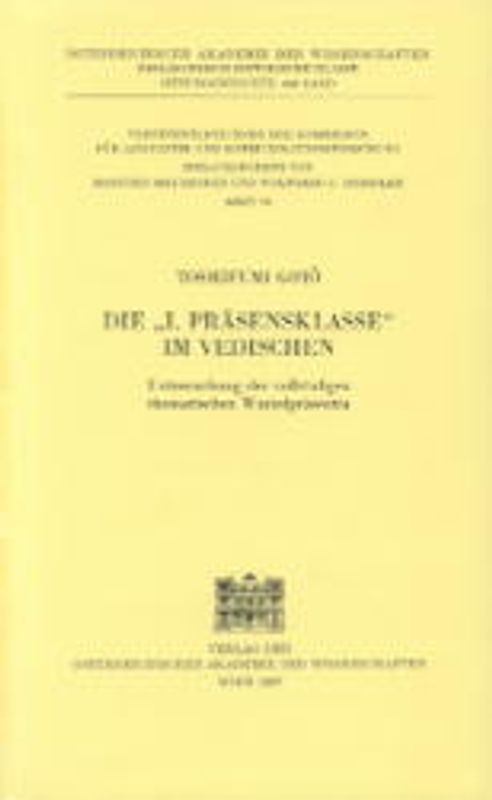 Die "1. Präsensklasse" im Vedischen