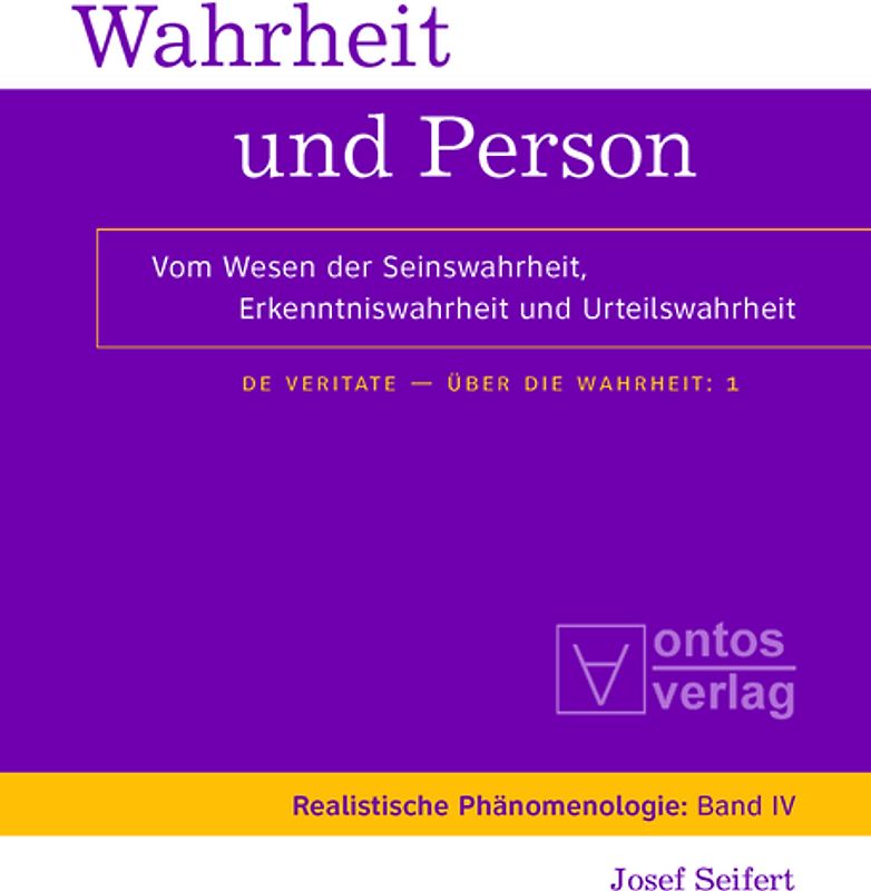 Wahrheit und Person