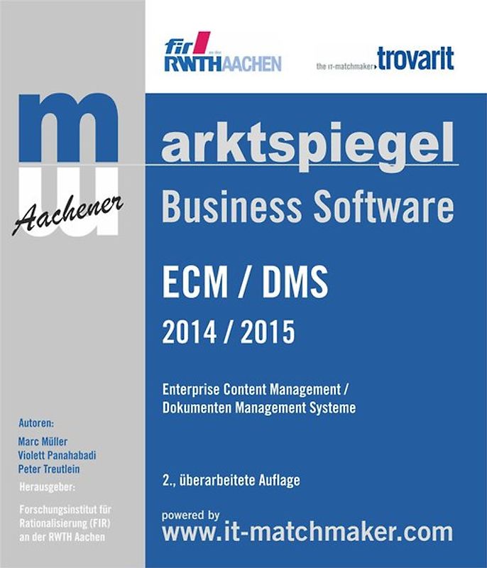 Marktspiegel Business Software: ECM / DMS 2014 / 2015