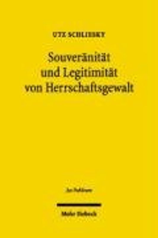 Souveränität und Legitimität von Herrschaftsgewalt