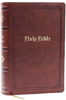 KJV Holy Bible: Personal Size Giant Print, Brown Leathersoft, Red Letter, Comfort Print: King James Version
