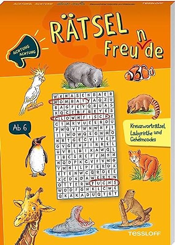 Achtung, Achtung Rätselfreu(n)de. Kreuzworträtsel, Labyrinthe und Geheimcodes