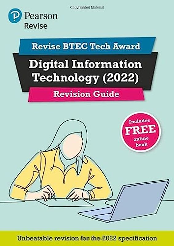 Pearson REVISE BTEC Tech Award Digital Information Technology 2022 Revision Guide inc online edition - 2023 and 2024 exams and assessments: for home ... Tech Award in Digital Information Technology)