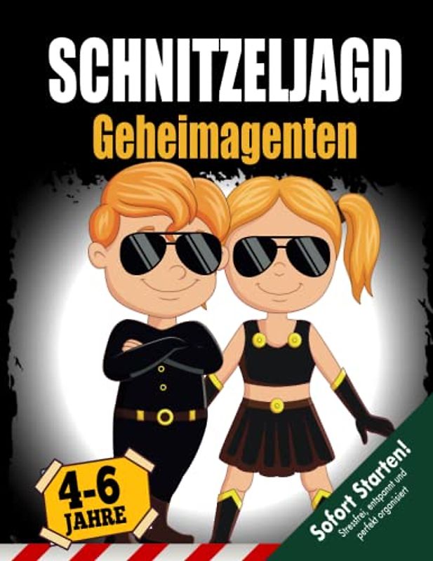Geheimagenten Schnitzeljagd Kindergeburtstag 4-6 Jahre: Löst mit Bondy und Clyde den schwierigsten Fall aller Fälle - eine kreative Schatzsuche mit spannenden Spielstationen. (Bravo Schatzsuche)