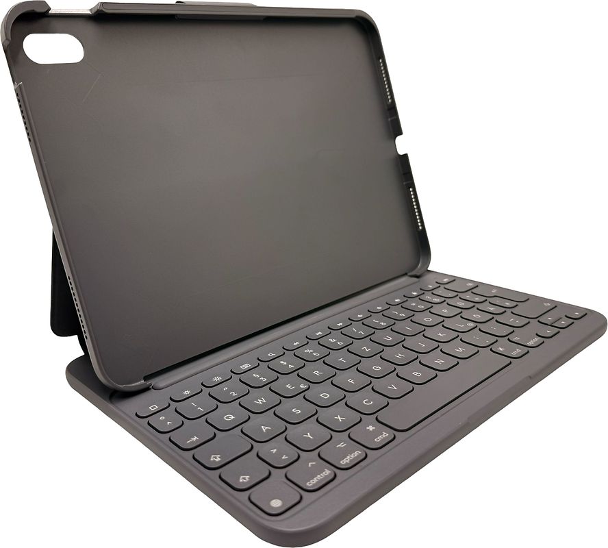 Logitech Slim Folio Keyboard Dock oxford grey iPad (10e génération et A16) [clavier allemand, QWERTZ]