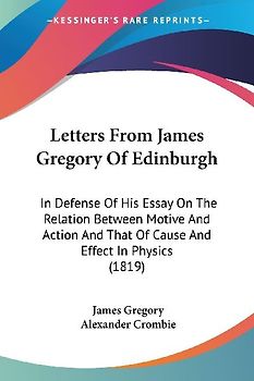 Letters From James Gregory Of Edinburgh