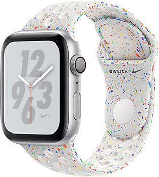 Apple Watch Nike+ Series 4 40 mm Boîtier aluminium argent Bracelet Sport Nike platine pur S/M [Wi-Fi]