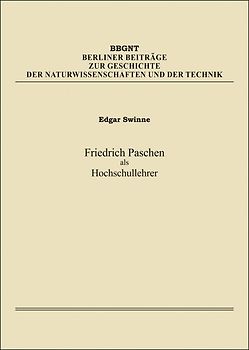 Friedrich Paschen als Hochschullehrer