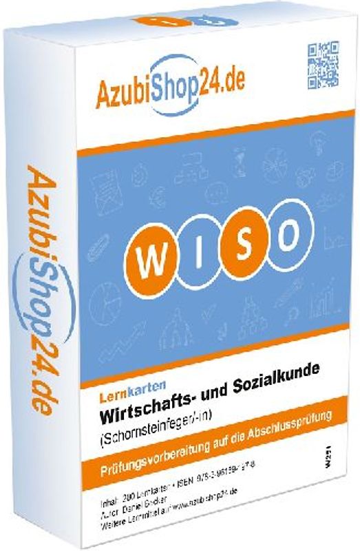 AzubiShop24.de Lernkarten Wirtschafts- und Sozialkunde Schornsteinfeger/-in Prüfungsvorbereitung Wiso Prüfung