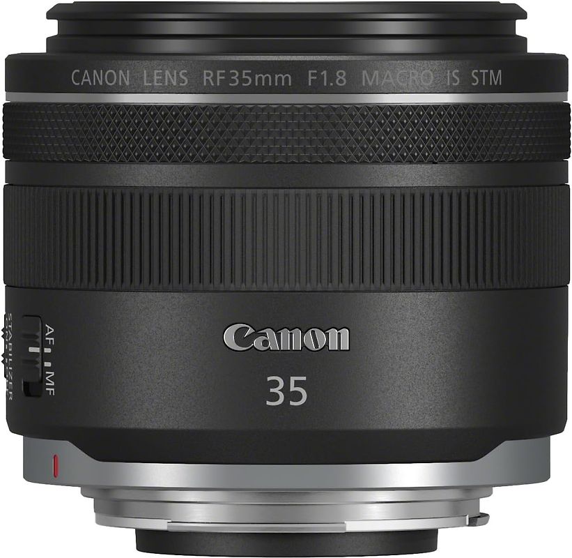 Canon RF 35 mm F1.8 Macro IS STM 52 mm Filtergewinde (Canon RF Anschluss) schwarz