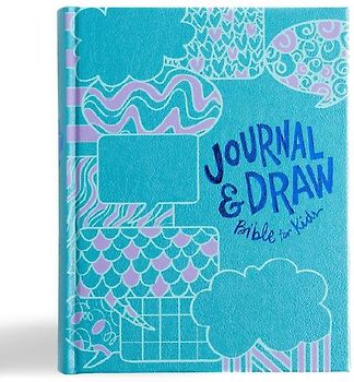 CSB Journal and Draw Bible for Kids, Teal Leathertouch Over Board