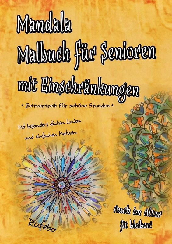 Mandala Malbuch für Senioren mit Einschränkungen