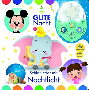 Nachtlichtbuch, Disney Baby, Gute Nacht - Schlaflieder mit Nachtlicht