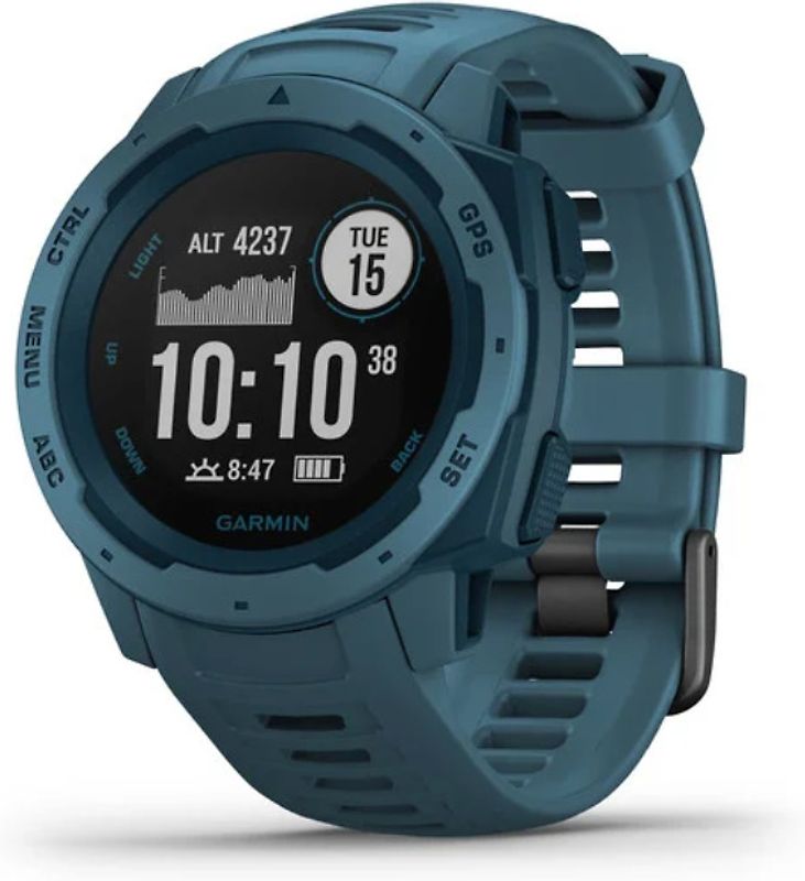 Garmin Instinct 45 mm bleu foncé et bracelet en silicone bleu foncé