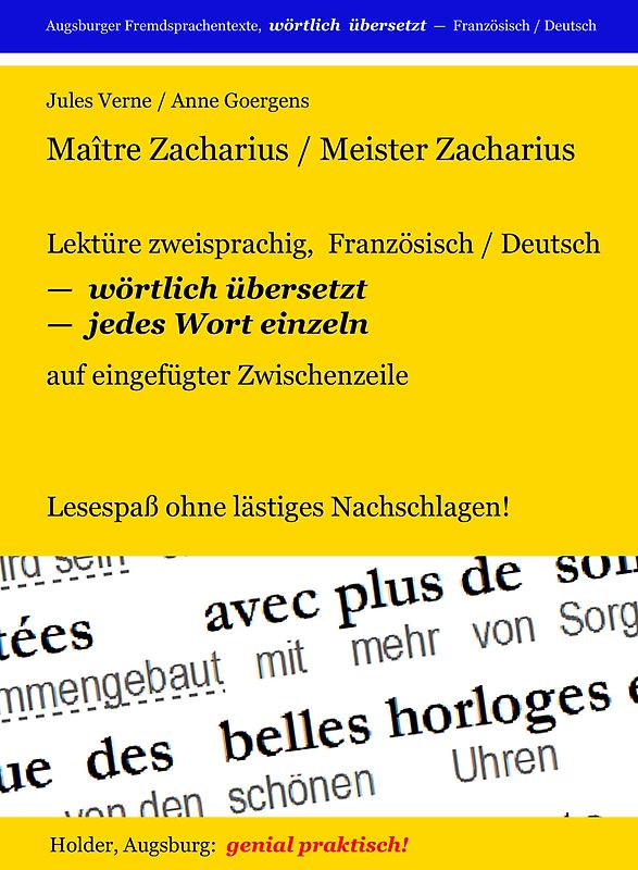 Maitre Zacharius / Meister Zacharius --