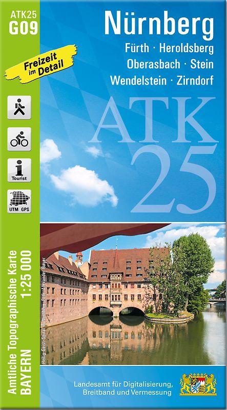 ATK25-G09 Nürnberg (Amtliche Topographische Karte 1:25000)
