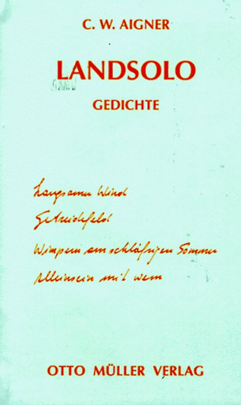 Landsolo. Gedichte
