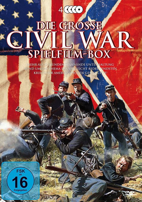 Die große Civil War Spielfilm-Box [4 Discs] DVD