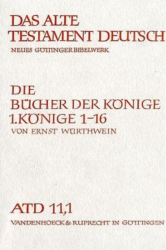 Die Bücher der Könige I