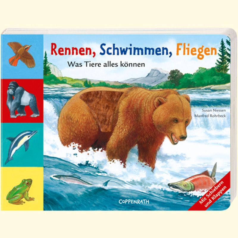 Rennen, Schwimmen, Fliegen