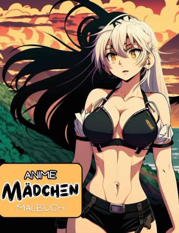 Anime Madchen Malbuch: Heiße Anime Mädchen Charaktere Malbuch für Mädchen und Erwachsene, Jugendliche, 40+ Manga Porträt Frauen, Schöne ... für Kinder, Jugendliche und Erwachsene.