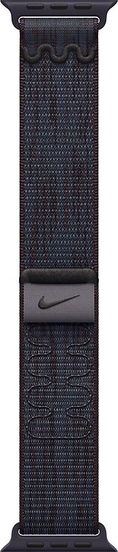 Apple Watch 44/45/46/49 mm geweven Sportbandje van Nike zwart