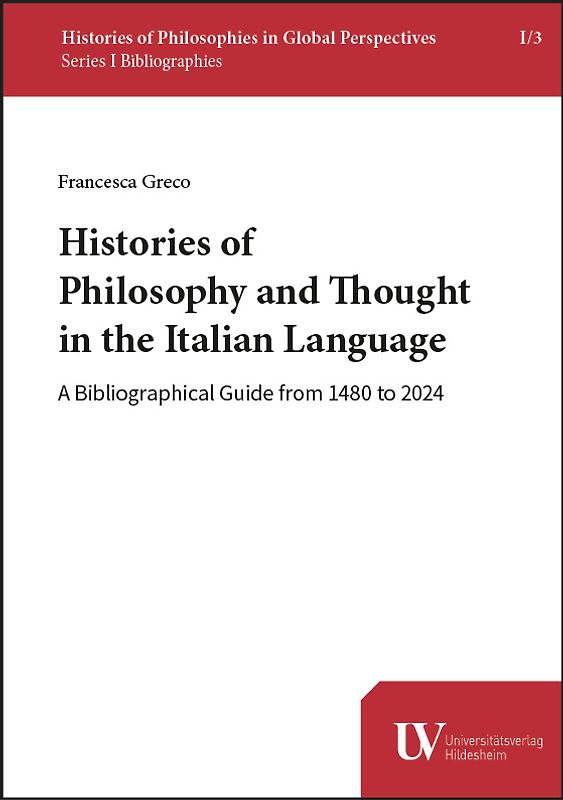 Histories of Philosophy and Thought in the Italian Language
