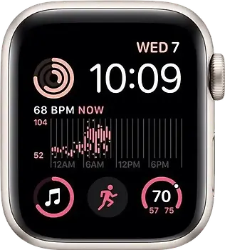 Apple Watch SE 2022 40 mm Boîtier aluminium lumière stellaire [Wi-Fi + Cellulaire]