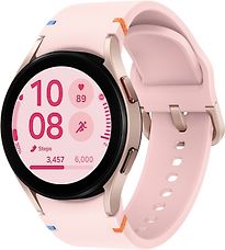 Samsung Galaxy Watch FE 40mm aluminium kast pink gold op siliconen bandje pink gold [wifi]