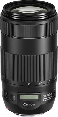 Canon EF 70-300 mm F4.0-5.6 IS USM II 67 mm Objectif (adapté à Canon EF) noir