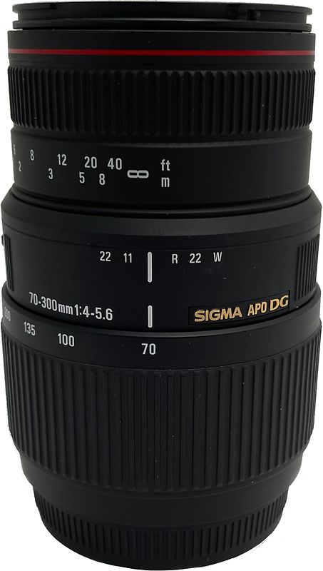 Sigma 70-300 mm F4.0-5.6 APO DG Macro 58 mm Filtergewinde (Canon EF Anschluss) schwarz