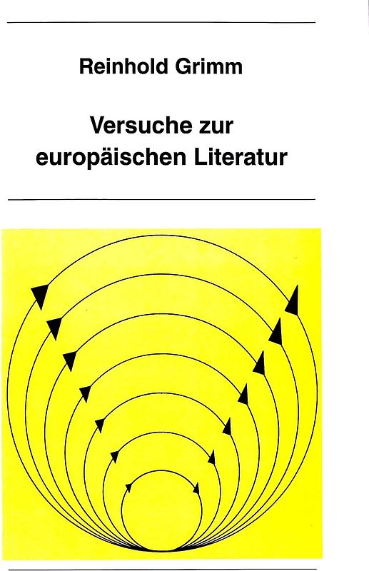 Versuche zur europäischen Literatur