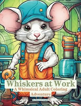 Whiskers at Work: A Whimsical Adult Coloring Adventure