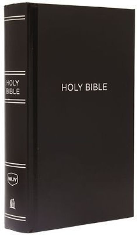 NKJV, Pew Bible, Large Print, Hardcover, Black, Red Letter Edition
