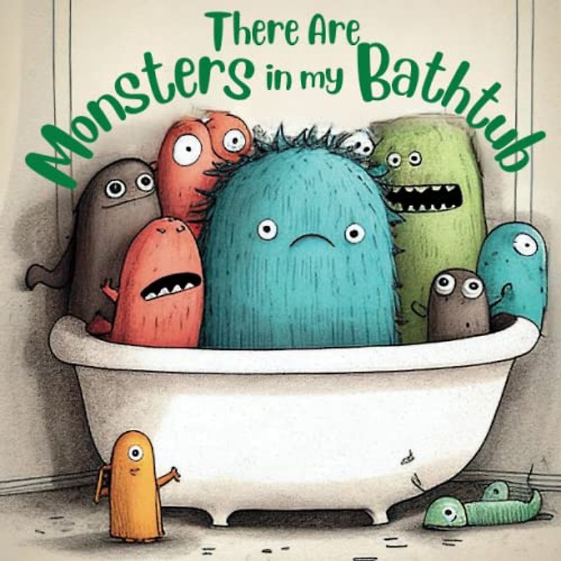 Preschool Book About Monsters: There are Monsters in My Bathtub: Kids Book About Monsters: Toddlers Preschoolers Kindergarten Funny Rhyming Story