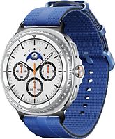 Samsung Galaxy Watch8 Classic 46 mm aluminium kast white op Athleisure Band M/L blue [Wi-Fi]