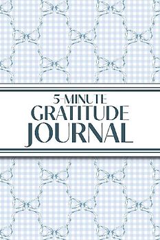 5-Minute Gratitude Journal (Blue Bows & Gingham)