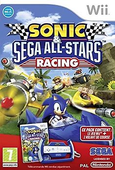 SEGA Sonic & Sega All-Star Racing + Volant [WII] Nintendo Wii