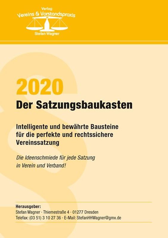 Der Satzungsbaukasten 2020