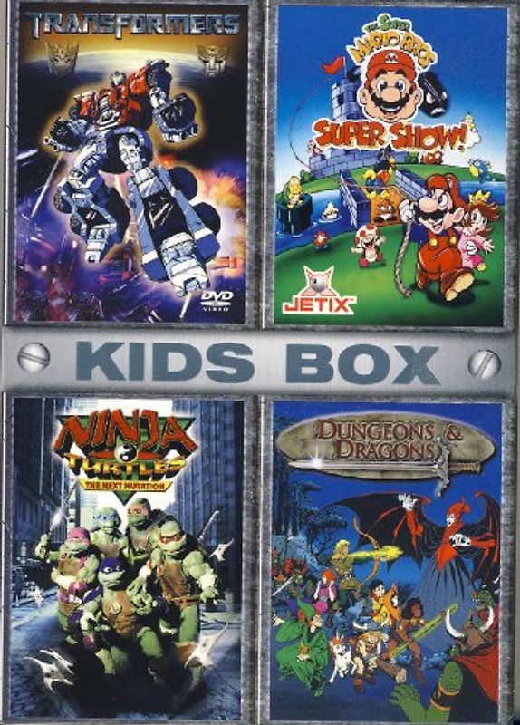 Kids Box (Transformers, Super Mario Show, Ninja Turtles, Dungeons & Dragons) DVD