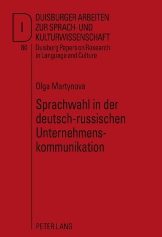 Sprachwahl in der deutsch-russischen Unternehmenskommunikation
