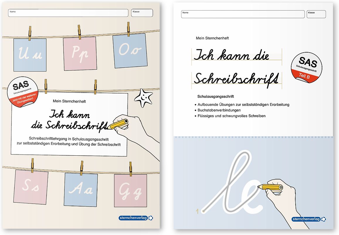 Ich kann die Schreibschrift + Übungsheft zu den Buchstabenverbindungen -Schulausgangsschrift - 2 Hefte