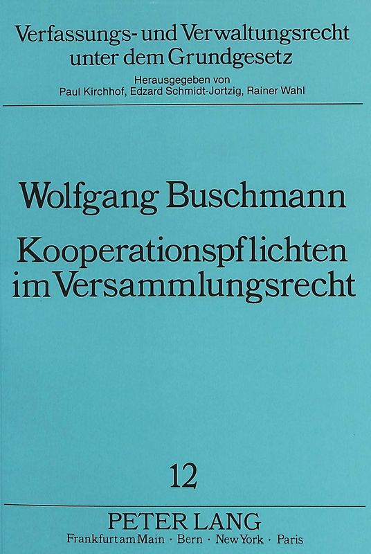 Kooperationspflichten im Versammlungsrecht